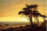 Albert Bierstadt, The Sunset at Monterey Bay, the California Coast